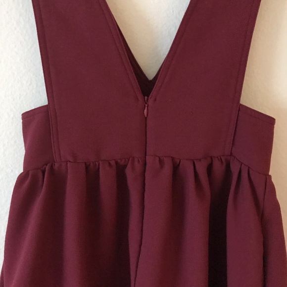 Re:named Burgundy Raspberry Overall Dress - Picture 6 of 7